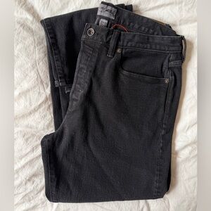 Todd Snyder Straight Black Jeans